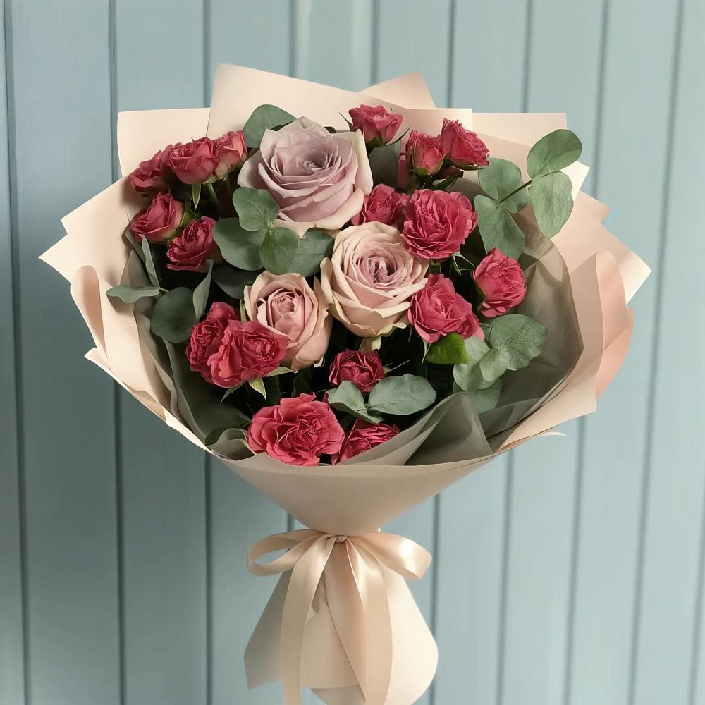 Букет цветов из: Гвоздики и Розы в Воротынске
