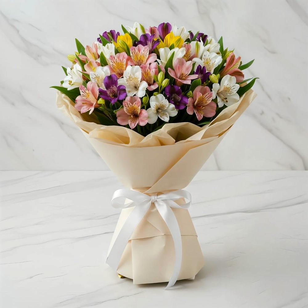 Букет цветов из: Альстромерии в Воротынске