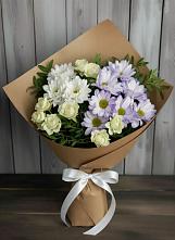 Букет цветов из:  Хризантемы и Розы #REPLACE_PRED# Воротынске