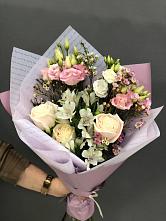 Букет цветов из:  Альстромерии, Розы и Лизиантусы #REPLACE_PRED# Воротынске