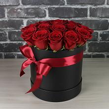 Цветочная композиция из Розы в шляпной коробке #REPLACE_PRED# Воротынске