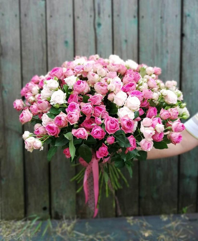 Букет Розовые кустовые розы Натали и Лав Лидия в Воротынске