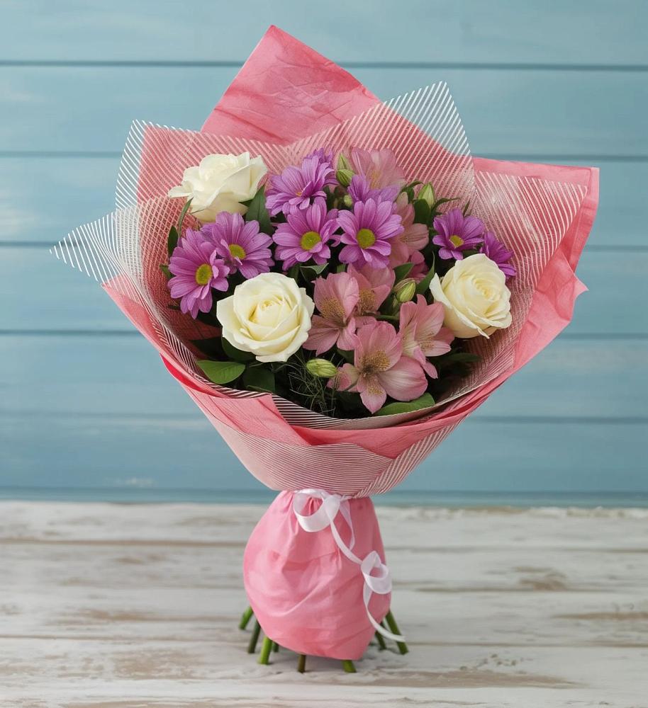 Букет цветов из: Герберы в Воротынске