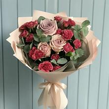 Букет цветов из:  Гвоздики и Розы #REPLACE_PRED# Воротынске