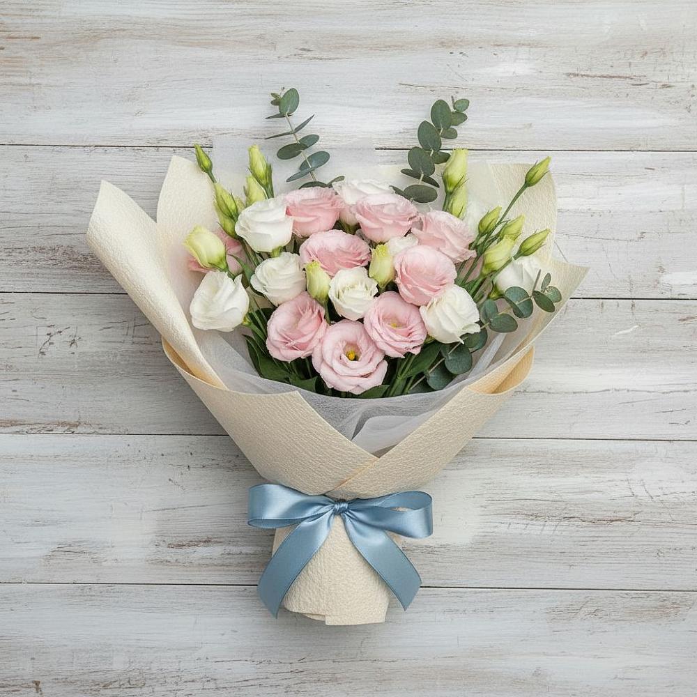 Букет цветов из: Лизиантусы в Воротынске